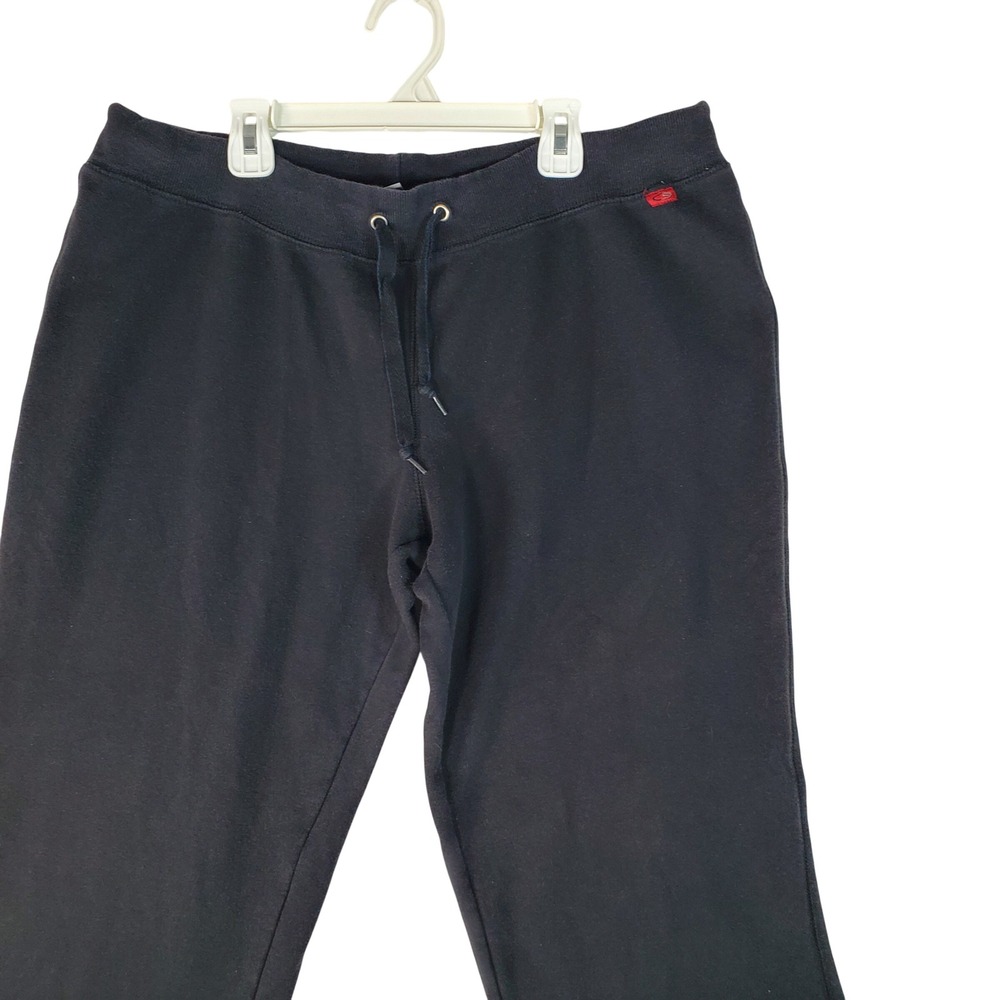 Champion C9 Womens XL Black Flare Sweatpants Fleece Lined Drawstring P9101-003
